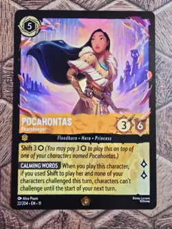 Pocahontas Peacekeeper - Disney Lorcana Winterspell - 22/204 Regular Nm Card - Image 1
