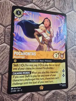 Pocahontas Peacekeeper - Disney Lorcana Winterspell - 22/204 Regular Nm Card - Image 2