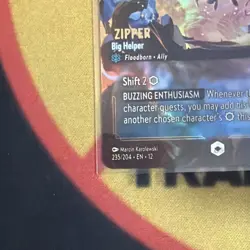 🔥Disney Lorcana Zipper - Big Helper Enchanted Foil Wilds Unk 235/204 English🔥 - Image 5