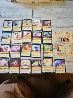Disney Lorcana The First Chapter COMPLETE COMMON & UNCOMMON FULL SET 126 Cards - Image 1