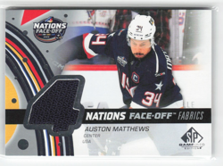 2025-26 Sp Game Used 4 Nations Face-Off Fabrics Team USA Auston Matthews #4N-AM - Image 1