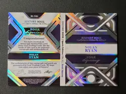 2023 Nolan Ryan #BS-NR1 Leaf History Book Patch Autograph One Of One 1/1 - Image 2