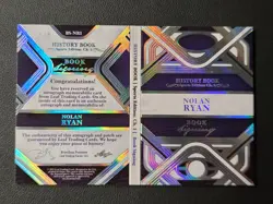 2023 Nolan Ryan #BS-NR1 Leaf History Book Patch Autograph One Of One 1/1 - Image 4