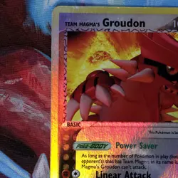 Team Magma's Groudon 9/95 Team Magma vs Team Aqua Reverse Holo HP - Image 3