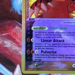 Team Magma's Groudon 9/95 Team Magma vs Team Aqua Reverse Holo HP - Image 5