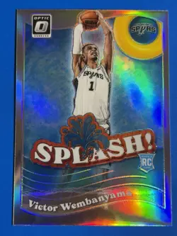 Victor Wembanyama 2023-24 Donruss Optic Splash! Rookie Silver Prizm Holo #6 - Image 2