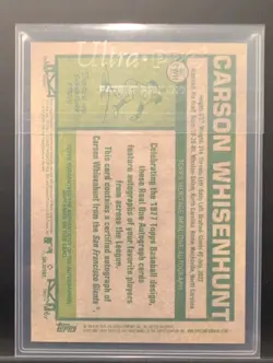 2026 Topps Heritage - Real One Autographs Carson Whisenhunt #ROA-CWH (AU, RC) - Image 2