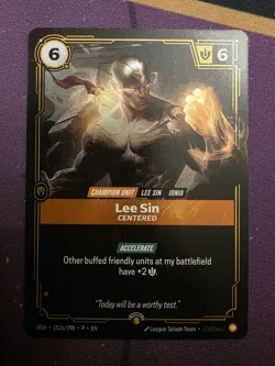 Riftbound Nexus Night Promo - Lee Sin Centered | Limited Exclusive | NM/M - Image 1