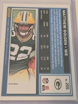 2025 Optic Matthew Golden Blue Stars Emoji Prizm Rated Rookie #205 SP - Image 2