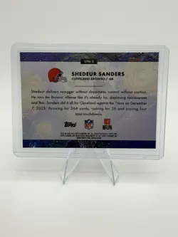Topps Cosmic Chrome Shedeur Sanders Browns Rookie STN-3 Stars in the Night - Image 2