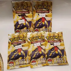 5x POKEMON SERIES 9 FACTORY SEALED BOOSTER PACK (LEAGUE EXCLUSIVE) VTG promo X2 - Image 4