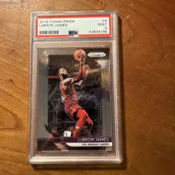2018-19 Panini Prizm - LeBron James #6 PSA 9 - Image 1
