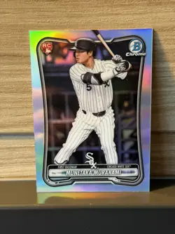 2026 Munetaka Murakami Bowman Chrome Refractor Red Rookie Logo RC #9 White Sox - Image 1