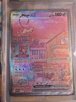Mew ex 053 Scarlet & Violet 151 UPC Black Star Promo Card Holo Degree 8 - Image 2