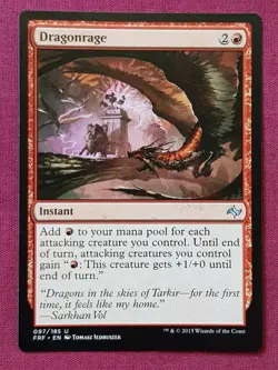 Magic The Gathering FATE REFORGED DRAGONRAGE red card MTG - Image 1