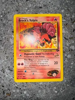 Pokemon TCG Cards Brock's Vulpix 37/132 Gym Challenge W Stamped Promo EXC-NM - Image 3