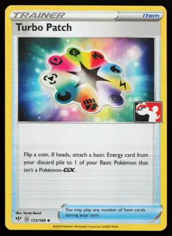 Turbo Patch 172/189 Uncommon Prize Pack Series Cards Pokemon Card - Image 1