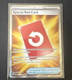 Special Red Card 113/086 UR Holo NM Pokemon Card ME04 Chaos Rising - Image 1