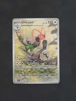 Unfezant 150/086 SV: Black Bolt Illustration Rare Pokemon Card - Image 1