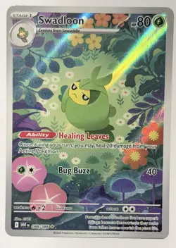 Pokemon TCG White Flare Swadloon Card IR 088/086 - Image 1