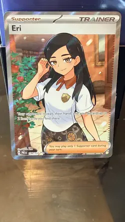 Pokemon Prismatic Evolutions Trainer Full Art Ultra Rare Holo Card Eri 136/131 - Image 4