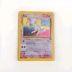 Pokemon Mew #9 Black Star Promo Holo Swirl Vintage TCG Card WOTC - Image 1