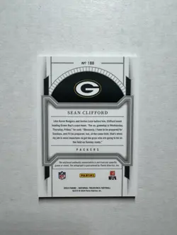 2023 National Treasures Sean Clifford Rookie Patch Auto Platinum NFL Shield 1/1 - Image 2
