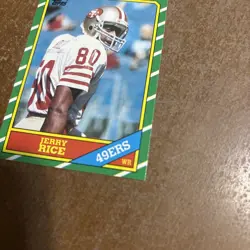 1986 Topps Jerry Rice #161 Rookie Card Sharp Centered San Francisco 49ers HOF🔥 - Image 4