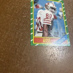 1986 Topps Jerry Rice #161 Rookie Card Sharp Centered San Francisco 49ers HOF🔥 - Image 5