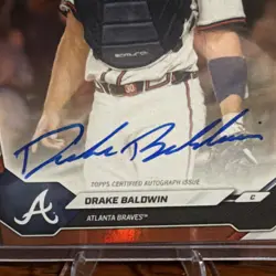2026 Topps NOW Road to Opening Day Orange Parallel DRAKE BALDWIN Auto A-DB /25 - Image 4