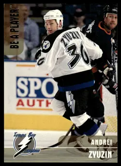 1999-00 Be a Player Memorabilia Andrei Zyuzin /100 Tampa Bay Lightning #214 . - Image 1