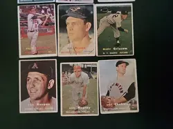 1957 Topps Baseball Lot - 9 Cards - W/ Bob Buhl and Bob Chakales - Image 2