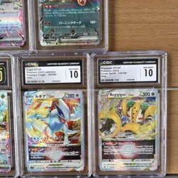 Pokemon CGC Graded Japanese Holo 5-Card Lot: Sylveon ex, Charizard ex - Image 4