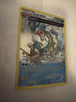 COSMOS Gyarados 21/98 XY Ancient Origins Holo Promo Pokemon Card - Moderate Play - Image 2