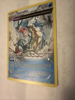 COSMOS Gyarados 21/98 XY Ancient Origins Holo Promo Pokemon Card - Moderate Play - Image 3