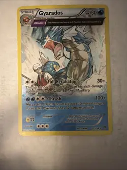 COSMOS Gyarados 21/98 XY Ancient Origins Holo Promo Pokemon Card - Moderate Play - Image 4