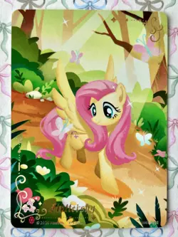 Fluttershy SD01-RR02 My Little Pony Card Game Kayou First Edition NM - Image 1