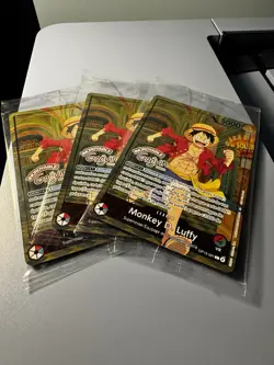 Monkey D Luffy Op13-001 X Musee Grevin One Piece Card French Exclusive Promo - Image 2