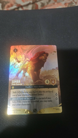 Disney Lorcana Simba Pride Protector Foil Card DLC Challenge Promo Prize Top 64 - Image 1