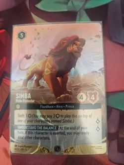 Disney Lorcana Simba Pride Protector Foil Card DLC Challenge Promo Prize Top 64 - Image 3