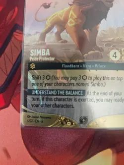 Disney Lorcana Simba Pride Protector Foil Card DLC Challenge Promo Prize Top 64 - Image 5
