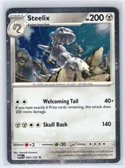 Steelix (Cosmos Holo) 093/132 Pokemon Miscellaneous Cards NM/M Holo - Image 1