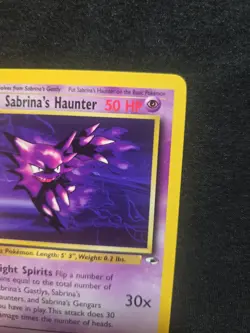 Sabrina's Haunter 58/132 Gym Challenge Set Pokemon Card Vintage 2000 Psych WOTC - Image 4