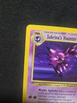 Sabrina's Haunter 58/132 Gym Challenge Set Pokemon Card Vintage 2000 Psych WOTC - Image 5