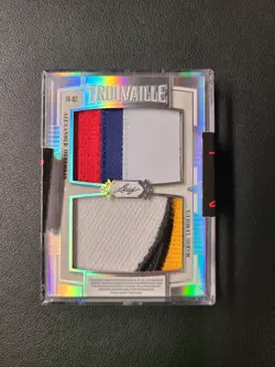 2021 Leaf Superlative Trouvaille Ovechkin/Gretzky/Howe/Lemieux Thick Patch #1/2 - Image 2