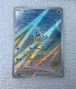 Pokemon Squirtle SIR Holo Card TCG SV Scarlet & Violet 151 Series 170/165 - Image 1