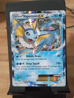 Vaporeon EX card from XY Generations expansion, specifically card number 24/83 - Image 1