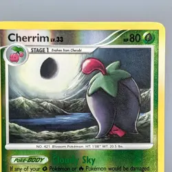 Pokemon Cherrim 15/99 Platinum Arceus Reverse Holo Rare NM 2009 TCG Card ⭐ - Image 2