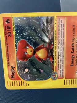 Magby Holo 17/165 Expedition Pokemon Card Excellent Condition - Image 3
