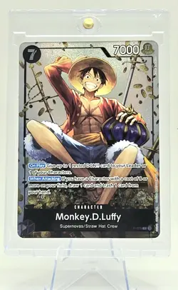 One Piece CCG Monkey.D.Luffy P-075 Tin Pack Promo Card - Image 1